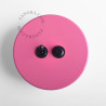 Double Interrupteur / bouton poussoir à push en métal rose - Zangra