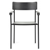EXPO // Chaise avec accoudoirs Outdoor AUGUST en aluminium Anthracite - Serax