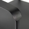 EXPO // Chaise avec accoudoirs Outdoor AUGUST en aluminium Anthracite - Serax