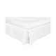 Cache-sommier LINEHI en lin Blanc 140cm - Haomy