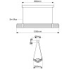 Suspension plafonnier SEAGULL led intégré 120 cm - DCW Editions