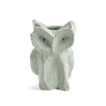 Vase OWL S AFTER MIDNIGHT light blue en céramique - Serax