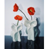 Vase OWL S AFTER MIDNIGHT light blue en céramique - Serax