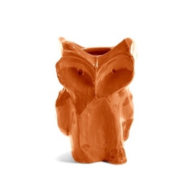 Vase OWL S AFTER MIDNIGHT orange en céramique - Serax