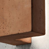 Applique murale outdoor double HANS en argile - Toscot