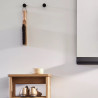 Patère ANGLE HOOK en acier peint Noir Mat - Form & Refine