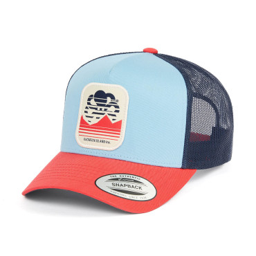 Casquette Trucker ALPS 3 Adriatic Blue - Jonsen Island