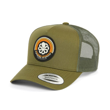 Casquette Trucker RAINBOW 2 Ivy Green - Jonsen Island