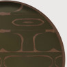 Plateau décoratif SECOND NATURE en verre Ø30 cm - Ethnicraft