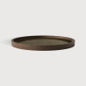 Plateau décoratif SECOND NATURE en verre Ø30 cm - Ethnicraft