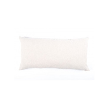 Grand coussin en lin lavé blanc VITI - Haomy