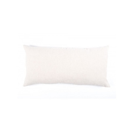 Grand coussin en lin lavé blanc VITI - Haomy