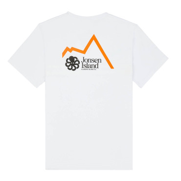 T-shirt Classic ORANGE SKISHOP White - Jonsen Island