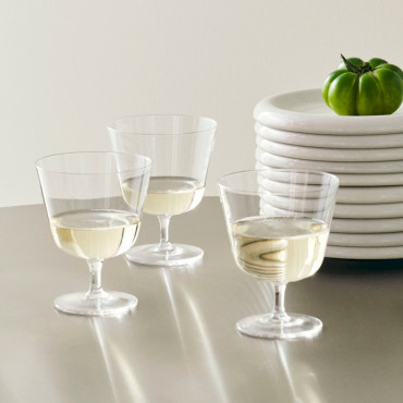 Lot de 2 verres à pied CURVE - Hay