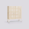 Meuble 2 portes PERFORATED Cabinet sur pieds - Muller Van Severen - Hay