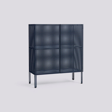 Meuble 2 portes PERFORATED Cabinet sur pieds - Muller Van Severen - Hay