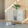Meuble 2 portes PERFORATED Cabinet sur pieds - Muller Van Severen - Hay