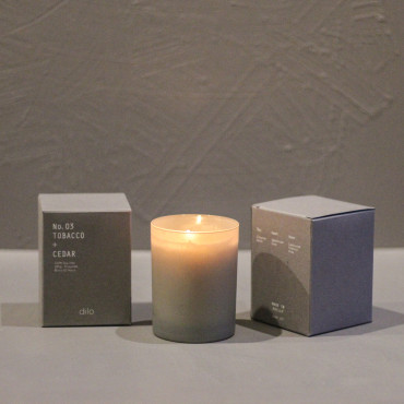 Bougie parfumée N°3 tobacco and cedar collection shades - Dilo