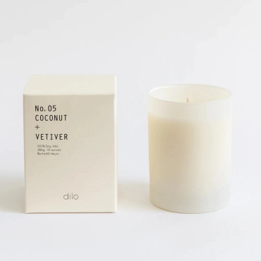 Bougie parfumée N°5 coconut and vetiver collection shades - Dilo