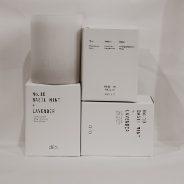 Bougie parfumée N°10 basil mint and lavander collection shades - Dilo