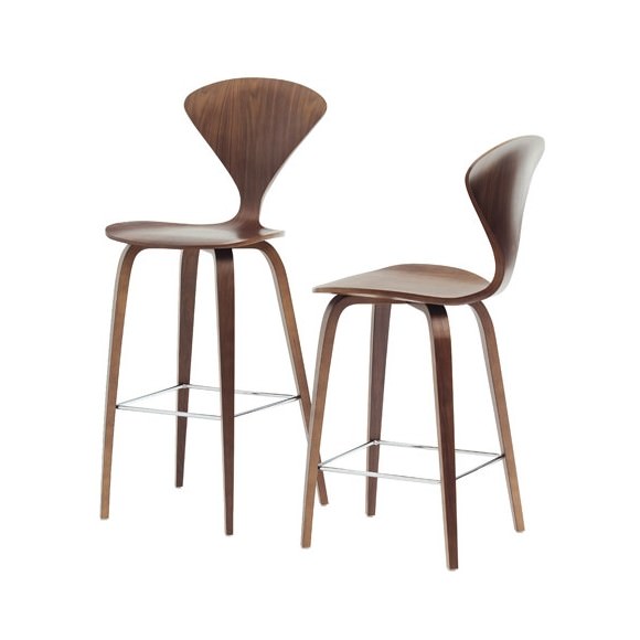 Tabouret "Bar Stool" Norman Cherner (Noyer classique / Classic Walnut) - Cherner Chair