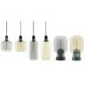 Suspension Amp Small / Ø 14 x H 17 cm - Verre Smoke & marbre noir - Normann Copenhagen