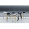 Tabouret Haut Form (H.65 ou 75 cm) acier noir / noir- Normann Copenhagen