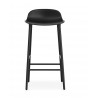 Tabouret Haut Form (H.65 ou 75 cm) acier noir / noir- Normann Copenhagen