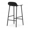 Tabouret Haut Form (H.65 ou 75 cm) acier noir / noir- Normann Copenhagen