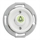 Bouton poussoir symbole lumière en duroplast phosphorescent vendu sans son cache (encastrable) Ref. 100982 - THPG