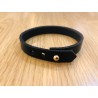 Bracelet Cuir Noir - Le Sellier