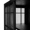 Armoire chêne BURUNG - 2 portes coulissantes noir - Ethnicraft