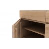 Armoire LIGNA en chêne pieds métal noir (4 portes- 2 tiroirs) - Ethnicraft