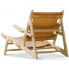 Fauteuil "Hunting Chair" Chêne savonné Cuir naturel- Børge Mogensen - Fredericia Furniture