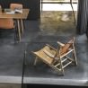 Fauteuil "Hunting Chair" Chêne savonné Cuir naturel- Børge Mogensen - Fredericia Furniture