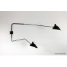 Applique 2 bras pivotants dont 1 courbe - Serge Mouille