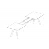 Table extensible Copenhague CPH30 160-310*80cm Off-white / Chêne laqué mat Bouroullec - Hay