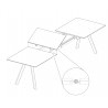 Table extensible Copenhague CPH30 160-310*80cm Off-white / Chêne laqué mat Bouroullec - Hay