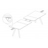 Table extensible Copenhague CPH30 160-310*80cm Off-white / Chêne laqué mat Bouroullec - Hay