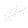 Table extensible Copenhague CPH30 160-310*80cm Off-white / Chêne laqué mat Bouroullec - Hay