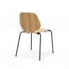 Chaise "My Chair" Chêne / pieds métal noir - Normann Copenhagen