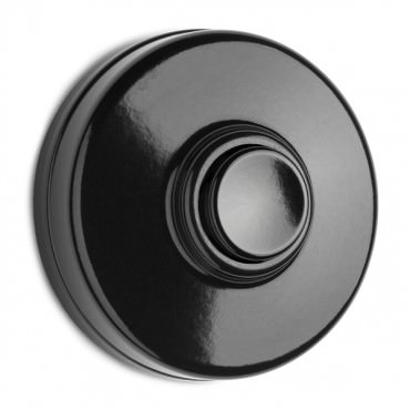 Bouton de sonnette en bakelite rond  - THPG