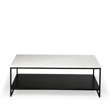 Table basse STONE 120*70cm marbre blanc  - Ethnicraft