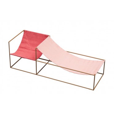 Fauteuil duo seat Red Pink - Valerie Objects