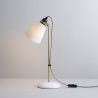 Lampe de table HECTOR 30 - LAITON SATINÉ ET CÂBLE GRIS- Original BTC