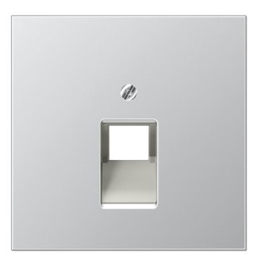 Enjoliveur prise RJ45 aluminium LS 990 / AL 2969-1 UA  - JUNG