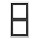Plaque double aluminium LS990 - AL2982 - JUNG