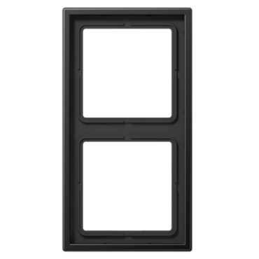 Plaque double aluminium dark LS990 - AL2982D - JUNG