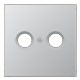 Enjoliveur prise TV-FM aluminium LS 990 / LS 990 TV - JUNG