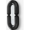 Miroir ZODIAC H.110 cm blanc - Moustache